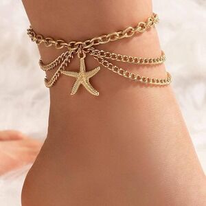 nwt gold starfish beach vacation summer anklet bracelet